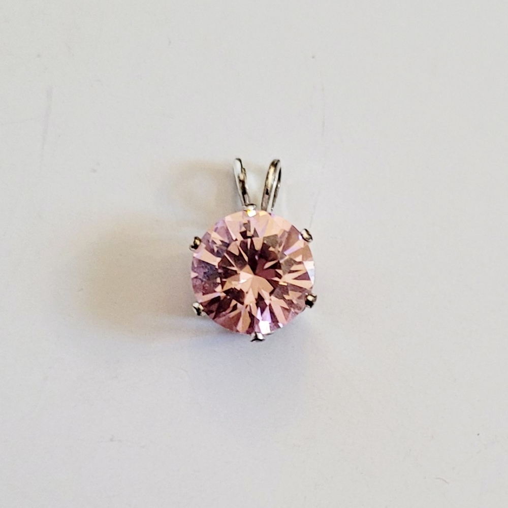 Pink crystal pendant